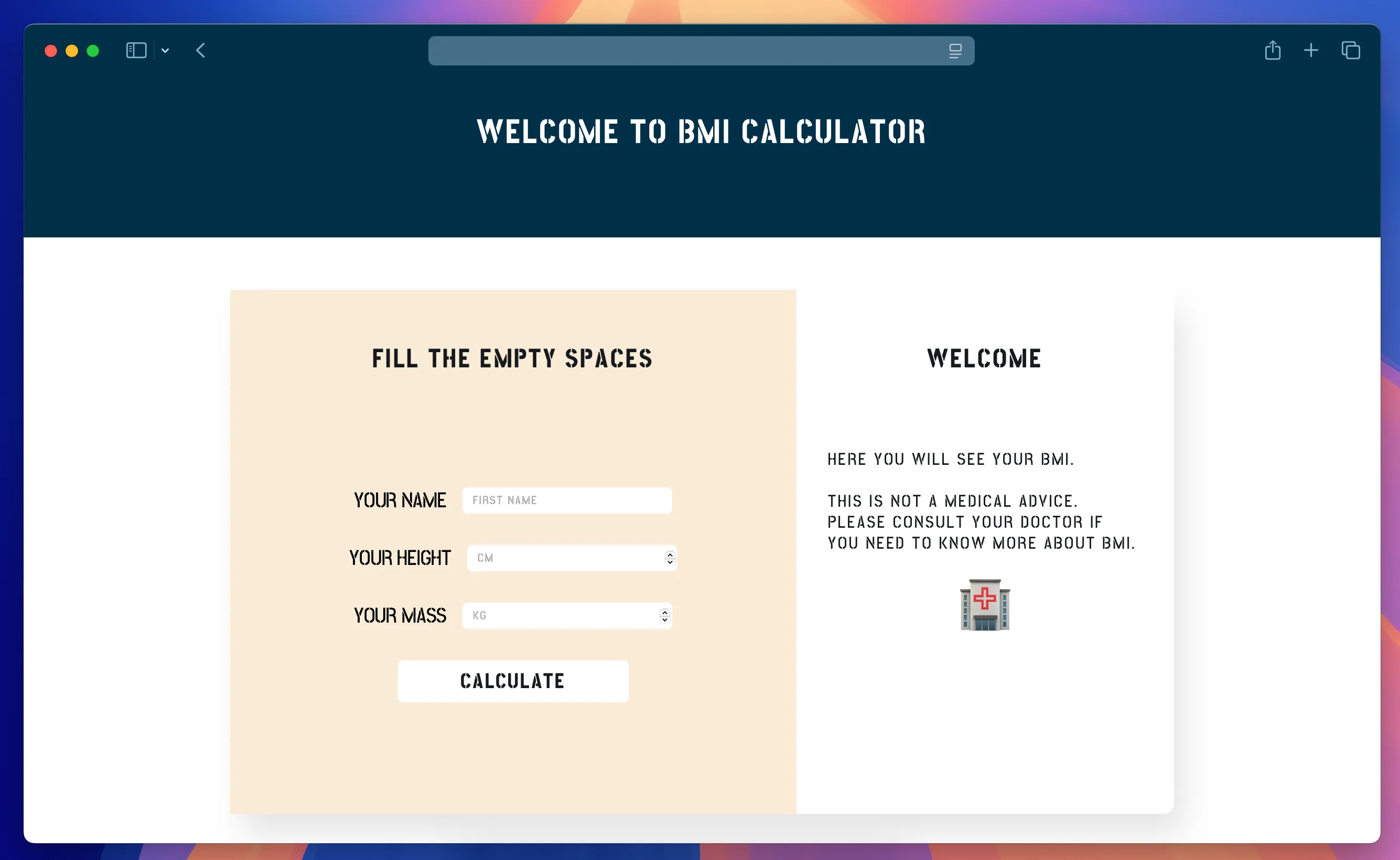 BMI Calculator